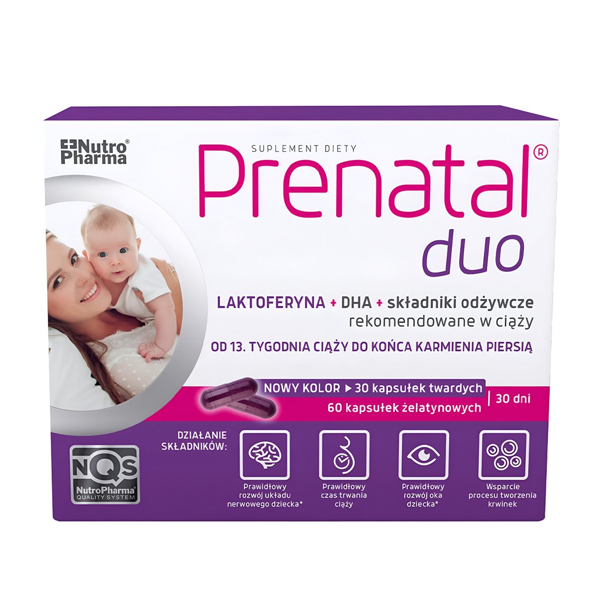 Prenatal Duo Vitamins for Pregnant Women 60+30